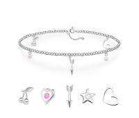 Luxurious Silver Anklet ANK-04